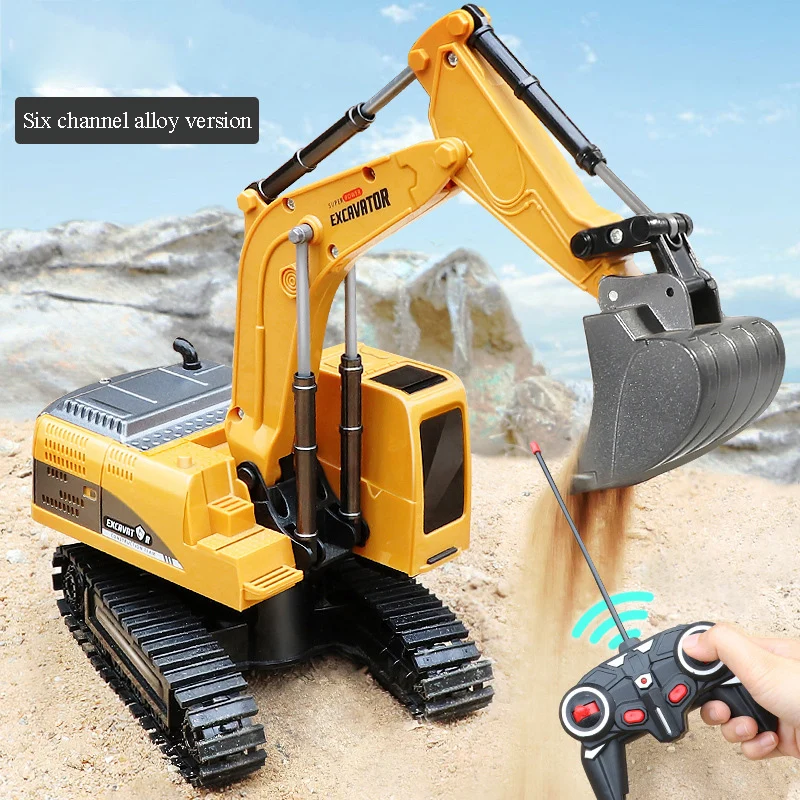 

1:24 RC Truck Mini RC Excavator Alloy Construction Truck Dump Truck Crane Electric Excavator Children's Toy Gift