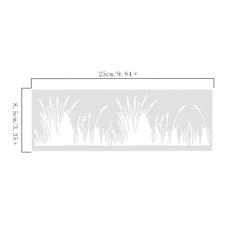 

Clumped grass grass cake decoration spray pattern printing mold baking utensils DYI graffiti painting template