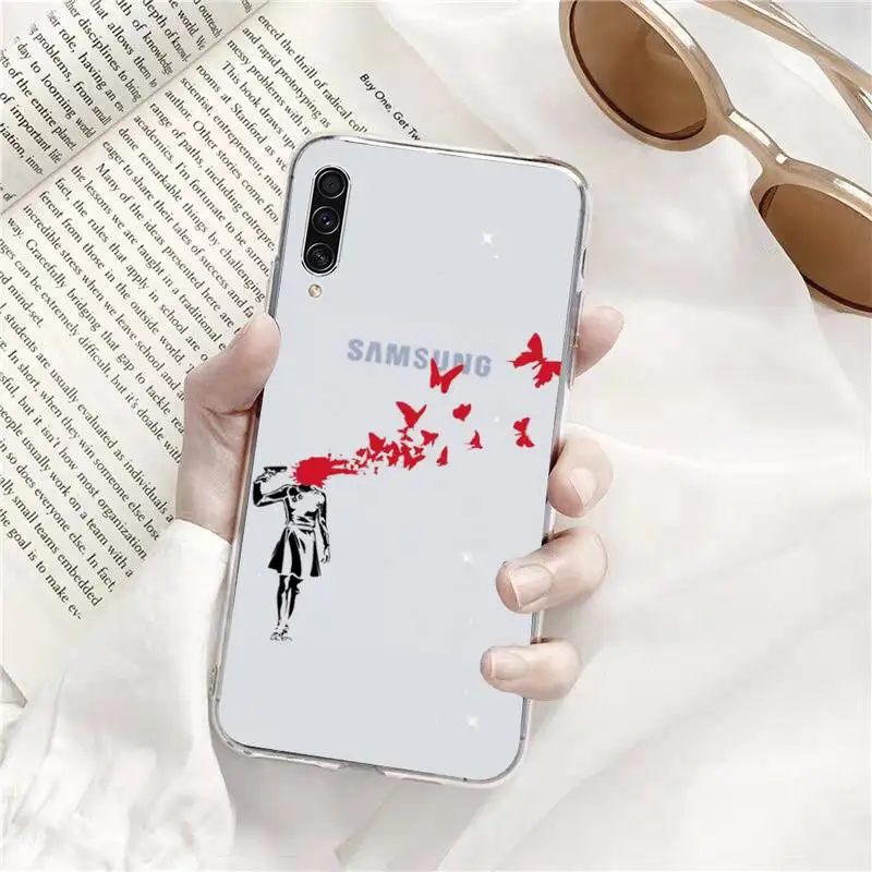 

Cute creative design pattern Phone Case Transparent Clear For Samsung Galaxy A71 A21s S8 S9 S10 plus note 20 ultra