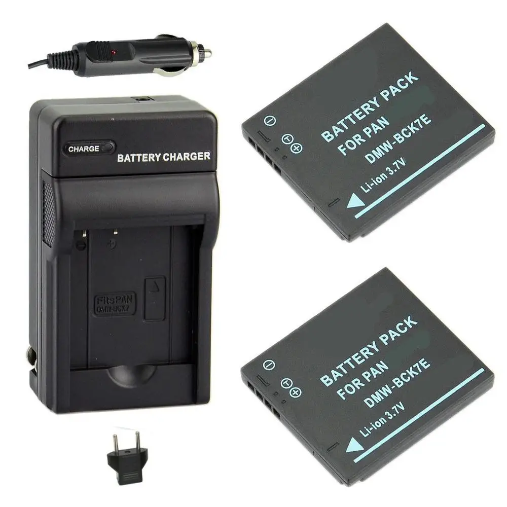 Розовый DMW-BCK7 DMW-BCK7E BCK7 BCK7E NCA-YN101G Батарея+ Зарядное устройство для цифрового фотоаппарата Panasonic Lumix DMC-FP7 DMC-FS16 DMC-FS18 DMC-FS28 FS35 FS37 FS40 - Цвет: Розовый