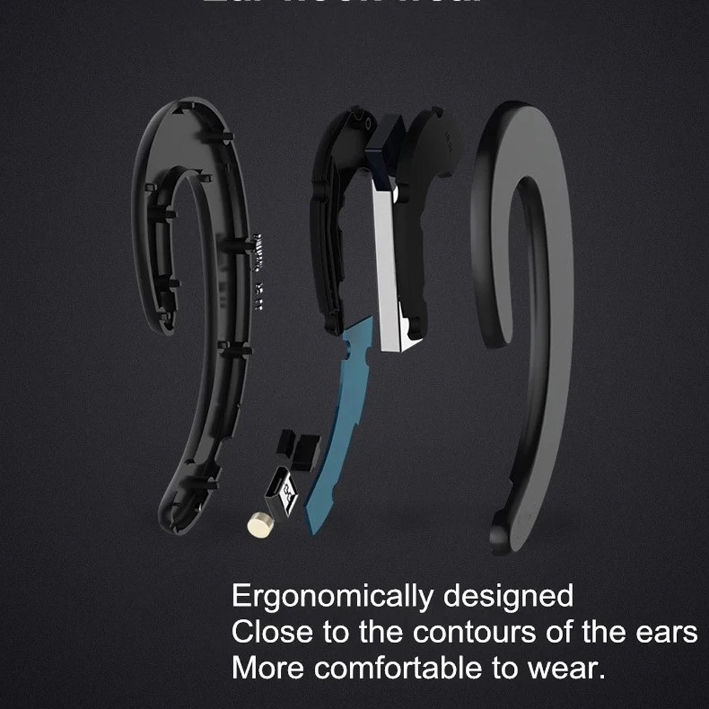 

10 pcs Mini Bone conduction Wireless Earphone Ear Hook Painless Headset for drivers Sport Business For Ios & Android