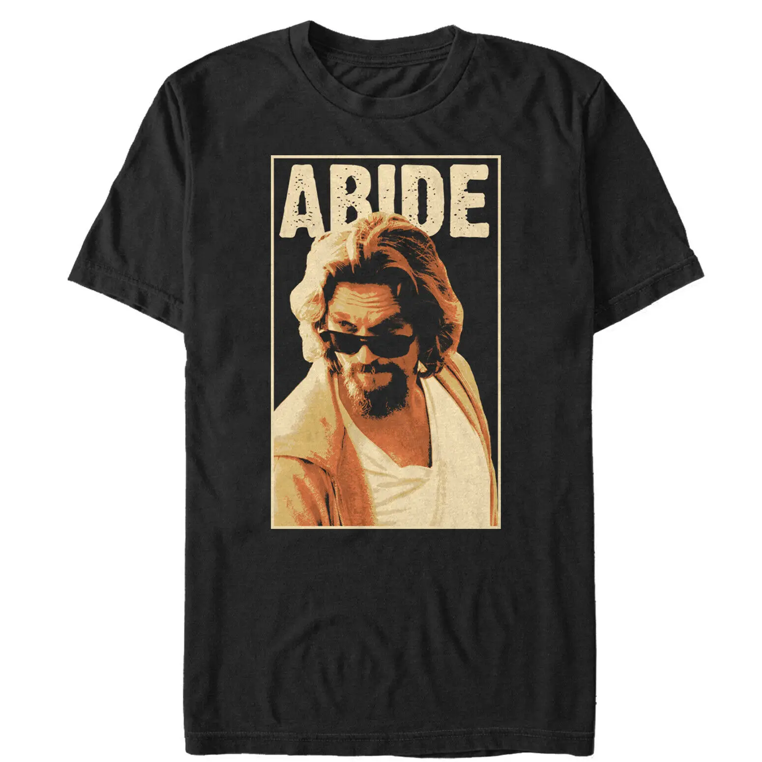 Большая мужская футболка с рисунком Lebo Wski The Dude Abides изображением позы