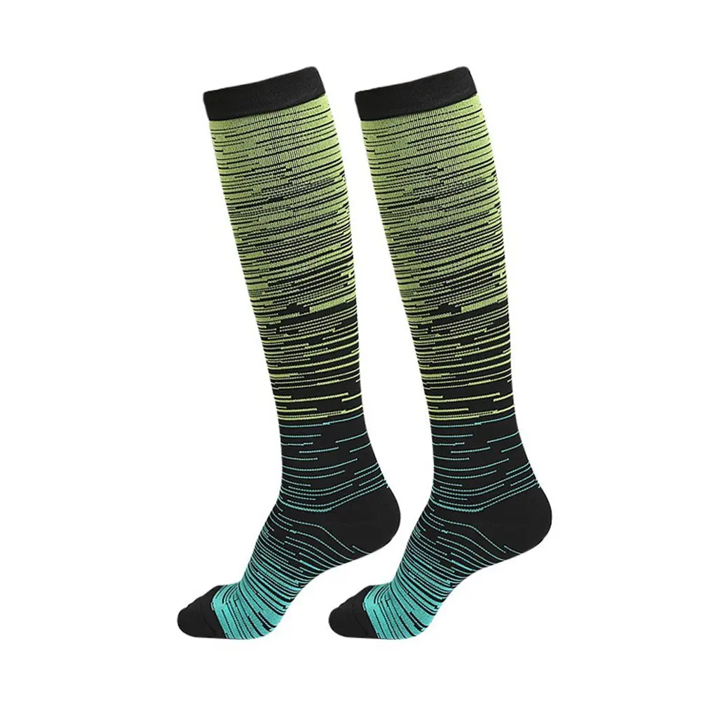 Спортивные высокие носки до середины икры с подтяжками для йоги фитнеса