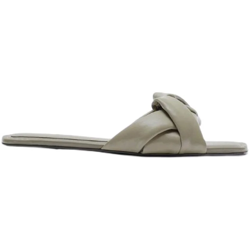 

Shoes Women Female Slippers Luxury Slides Soft 2021 Summer Designer Flat Rome Basic PU Casual Fashion Rubber Leisure Shoes Woma