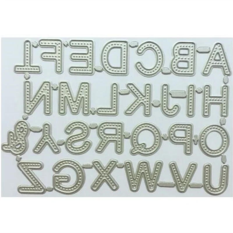 Алфавитные буквы металлические Вырубные штампы для рукоделия альбом