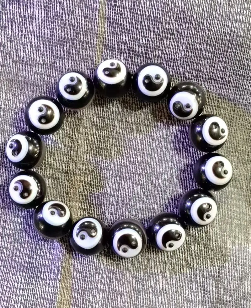 

16 мм редкий Тибетский бусины дзи браслет Nature Vein Amulet Carven Supreme Pole браслет четки churinga