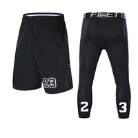 new men basketball shorts sport suit quick dry workout compression sport shorts for male exercise tights running shorts fitness