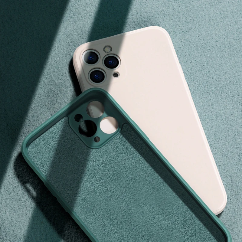 Оригинальный мягкий чехол для iPhone 11 12 Pro Max 7 8 6 6s Plus mini из жидкого силикона XR X XS