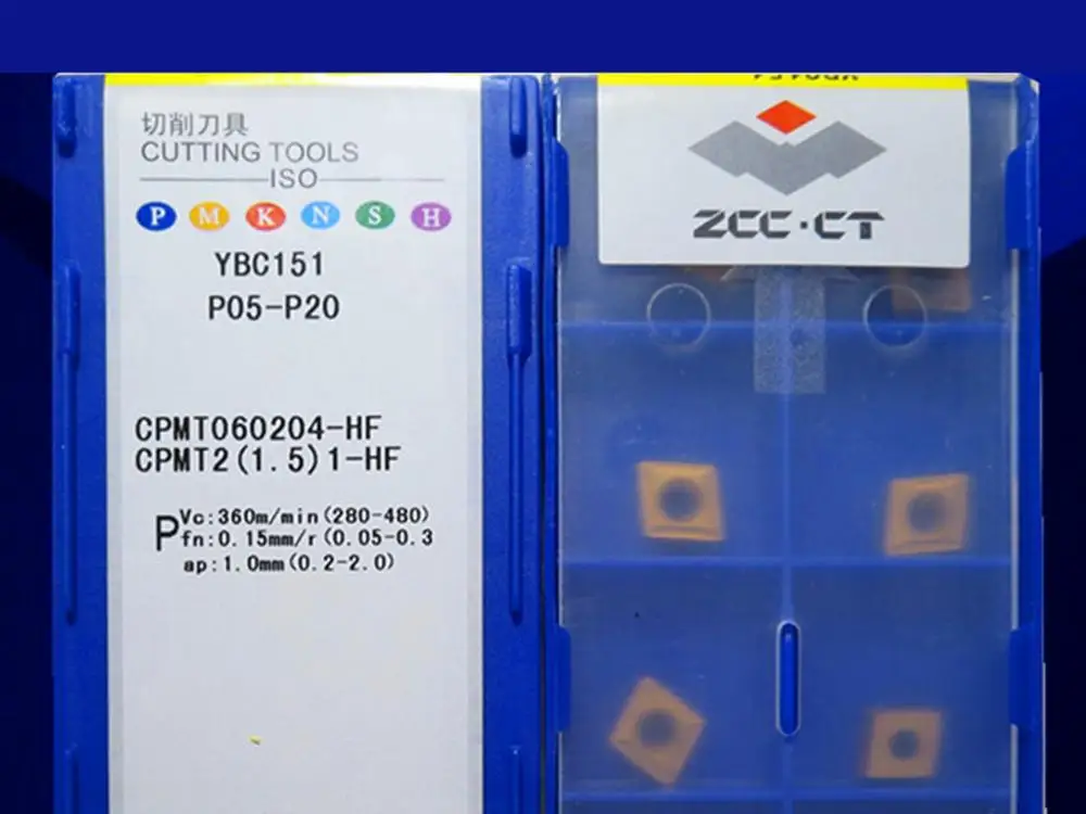 

CPMT060204-HF YBC151 CNC caribde inserts 10PCS