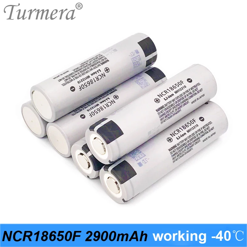 Turmera оригинальный NCR18650F 2900 мач 8A 18650 40 ℃ низкотемпературный устойчивый для