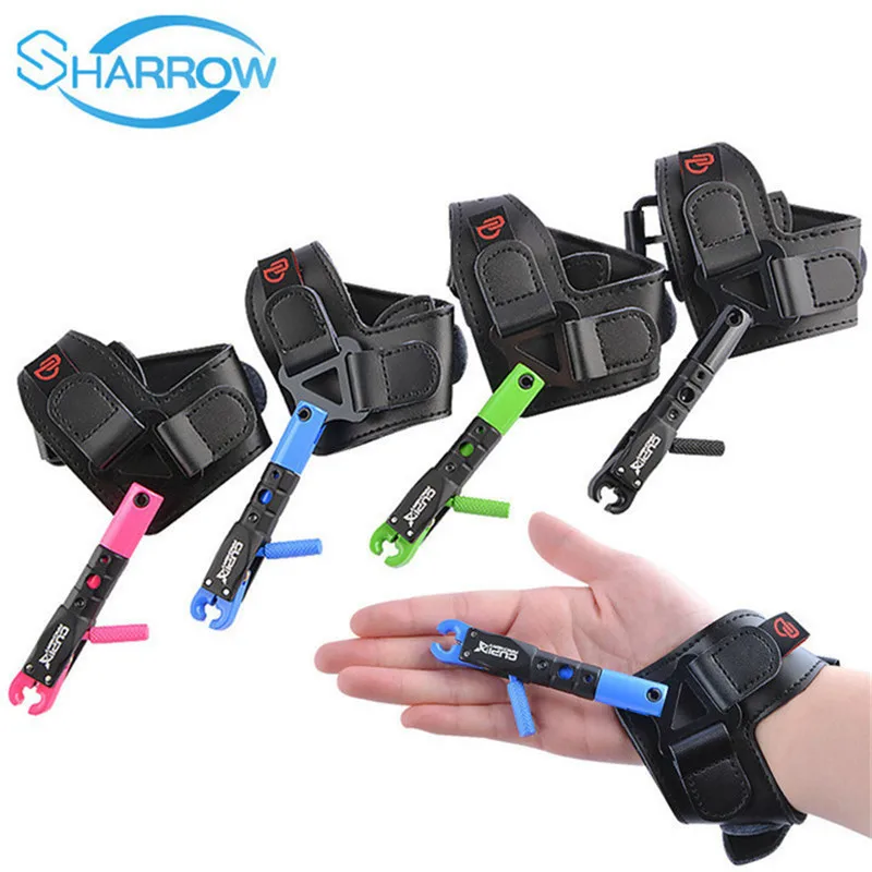 

1pc 360degree Rotatable Bow Release Aids Compound Bow Shooting Aluminum Trigger Calipers Release for Archery Hunting Accessories