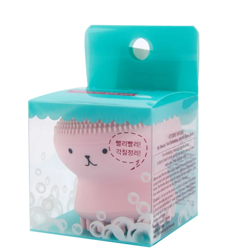 

Octopus Silicone Facial Cleaning Brush Deep Cleansing Pore Massage Exfoliator Brush Durable Facial Skin Face Care Tools Foreoing