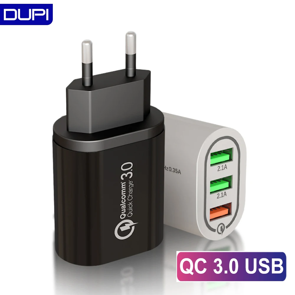 DUPI Quick Charge 3 0 для iPhone настенное зарядное устройство быстрой зарядки Samsung Xiaomi Mi Huawei