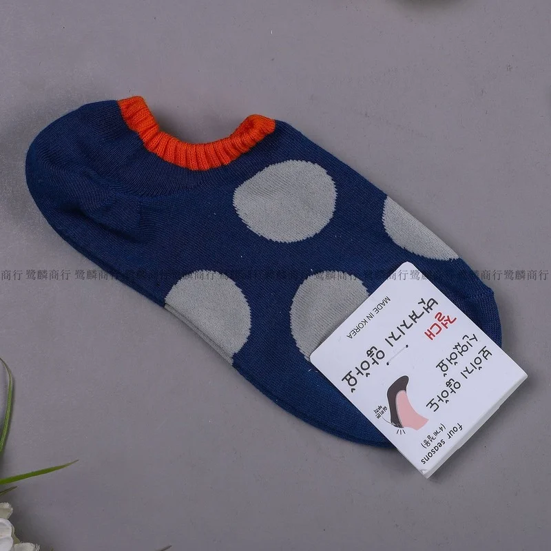 

Cartoon Woman Sock Dot Cotton Socks for Women Colorful Style Ladies Ankle Standard Sweet Sox Female Trendy Spring Summer Sokken