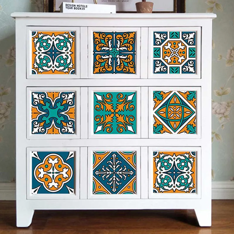 10 шт./компл. 3D визуальные художественные геометрические наклейки для плитки