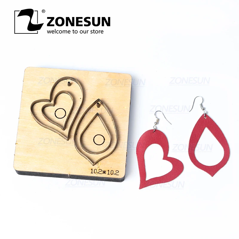 ZONESUN T3 DIY Custom Cutter кожаные серьги для высечки кожаных сережек стальных