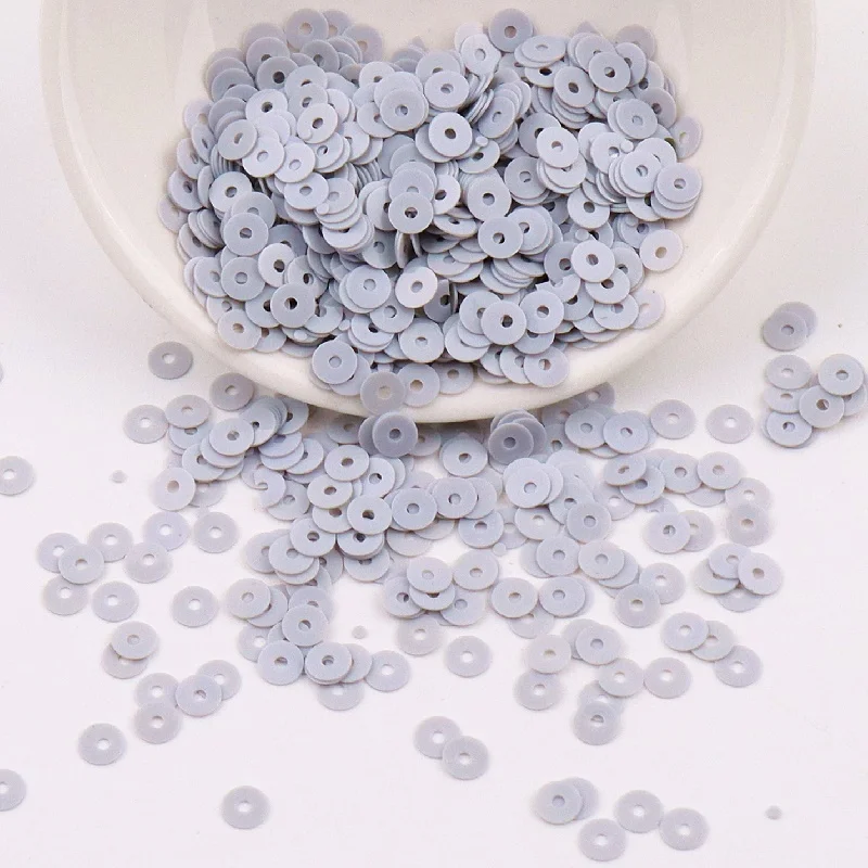 2000 шт./упак. 4 мм однотонные блестки плоские круглые ПВХ свободные тесьма с