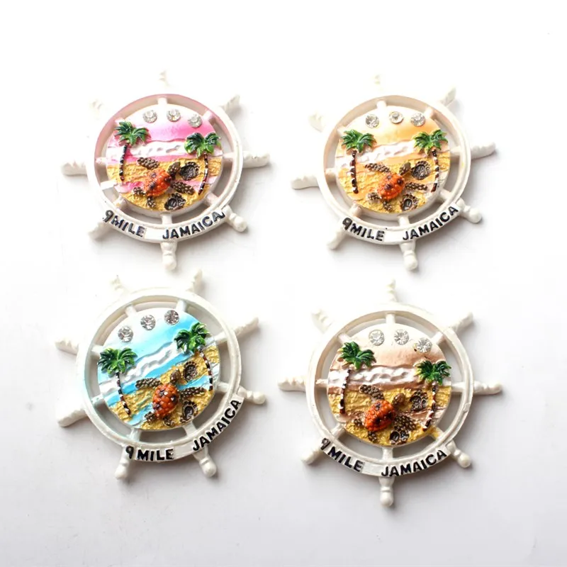 3D магниты на холодильник для пляжа черепаха рыба Ямака Марса Алам дорожный