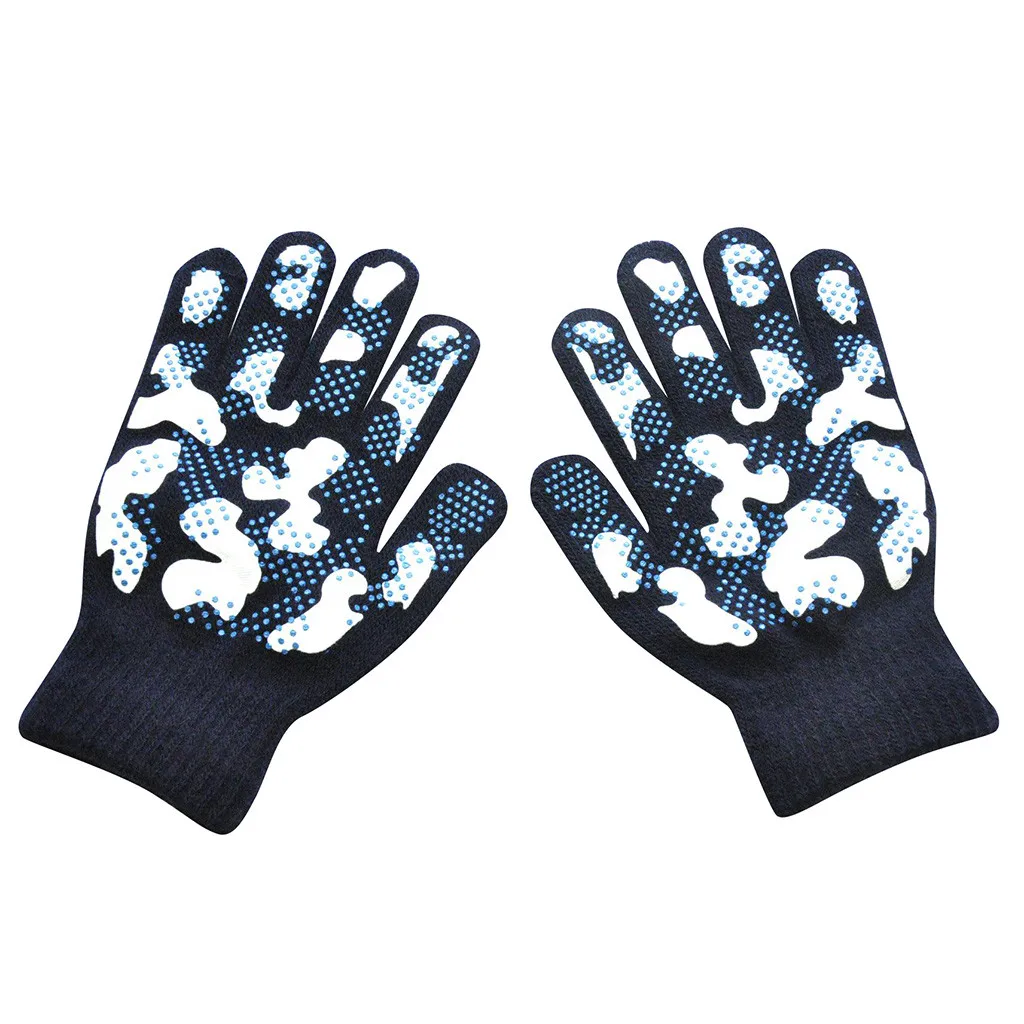 Мужские и женские теплые вязаные камуфляжные перчатки wapiti цветные 19Oct18 новинка