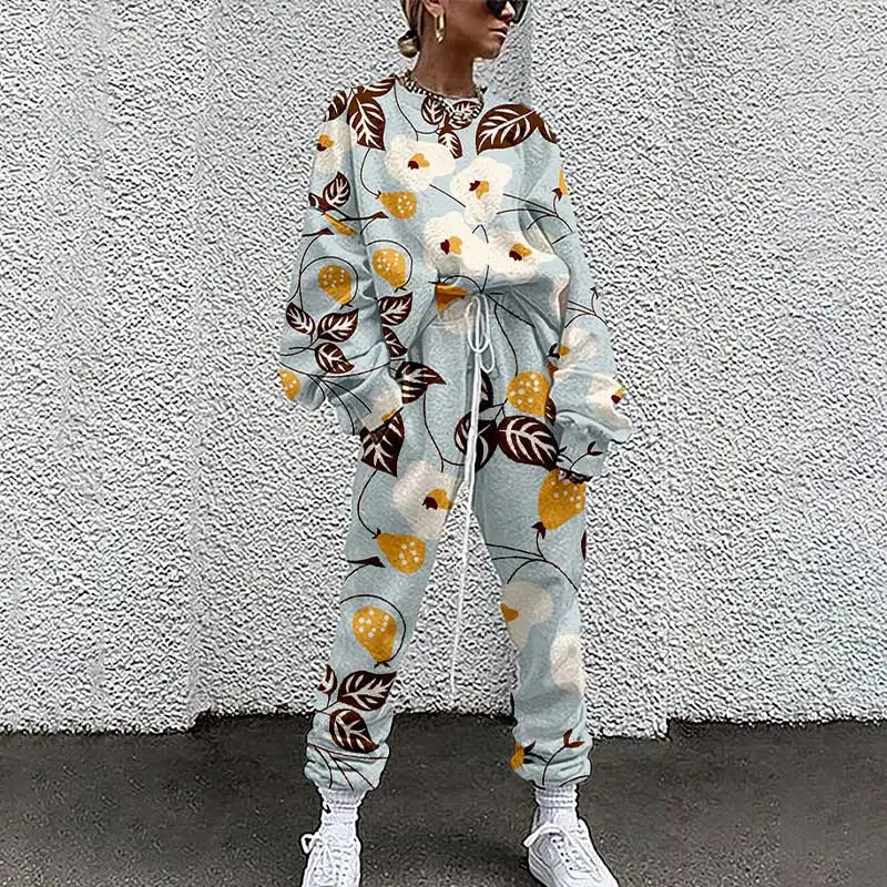 

Tie Dye Loose Tracksuits Lounge Wear Women Casual Two Piece Set T-shirt Tops And Jogger Set Suits 2pcs Outfits