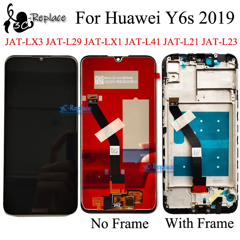 Оригинальный 6 1 дюймов для Huawei Y6s 2019 глобальных JAT L41 L29 L21 ЖК дисплей сенсорный