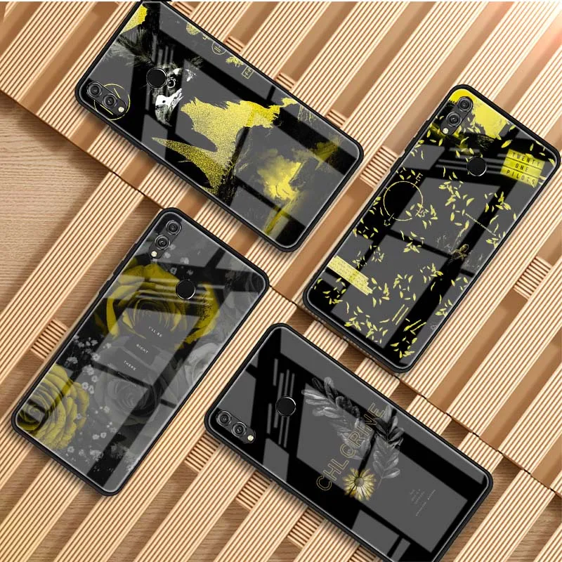 Роскошный чехол для телефона из закаленного стекла Twenty One Pilots Trench Case Huawei P30 P40 P20 Lite