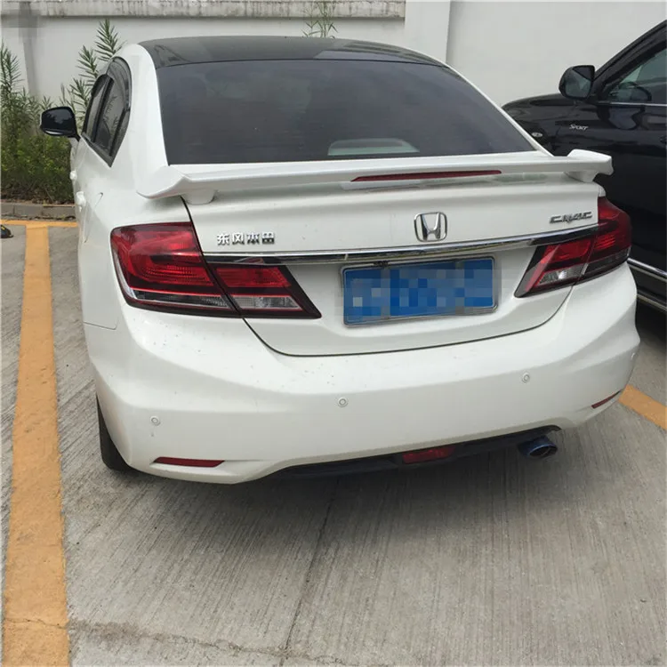 For HONDA Civic Spoiler 2012-2014 High Quality ABS Material Car Rear Wing Primer Color | Автомобили и мотоциклы