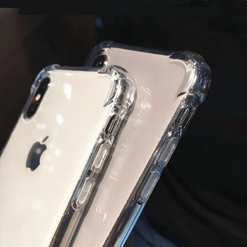 Роскошный противоударный силиконовый чехол для телефона iPhone X 11 XR XS Max 8 7 Plus 6 6S