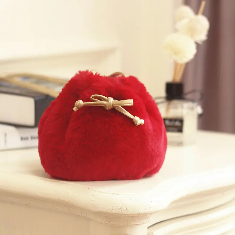 2019 новый детский рюкзак для девочек милый плюшевый меховой теплый Школьный сумки