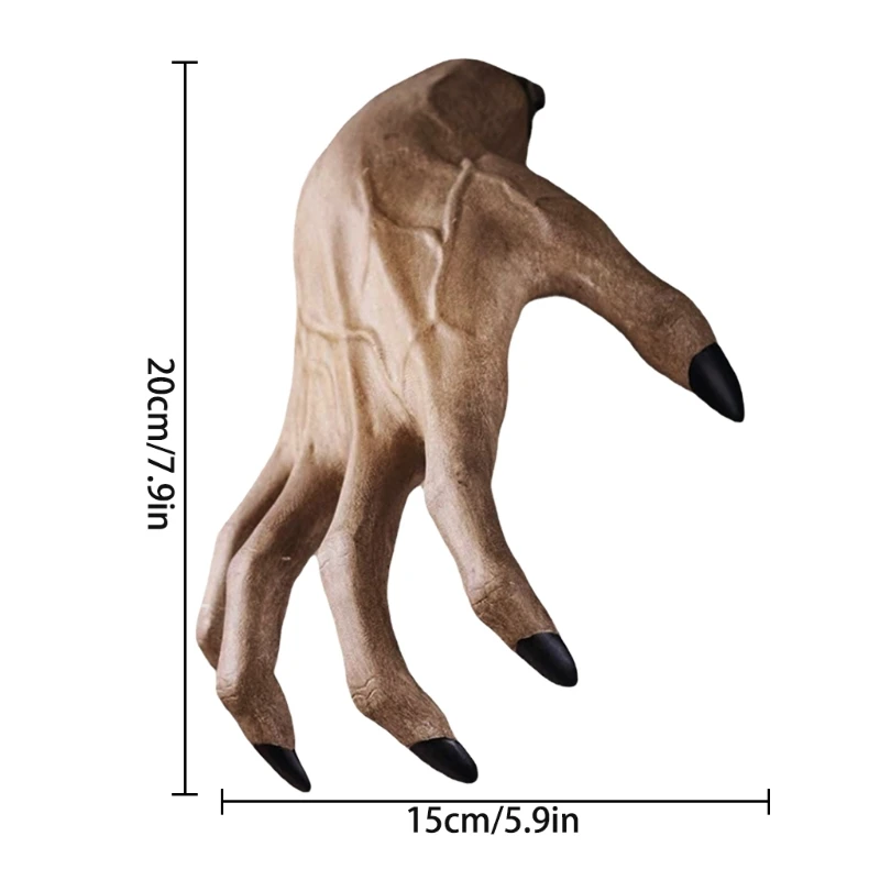 

Horror Ghost Hand Wall Hanging Ornaments Creative Halloween Hand Model Decor for Home Indoor Wall Decoration Art Crafts