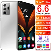 2021 New Sell Well Fashion 5G Smartphone 12GB+512GB for Samsung Galaxy Note20 Ultra Cellphone Apple Huawei Xiaomi Mobile Phone