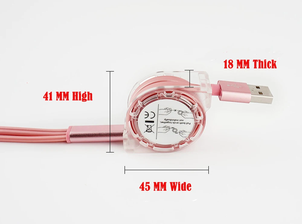 Разные цвета выдвижной 3-в-1 кабель Micro USB+ кабель Тип C+ 8PIN зарядный кабель для передачи данных для телефонов на базе Android с Bluetooth
