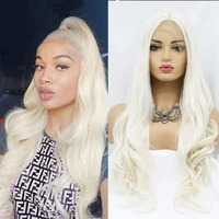 honey blonde t part wigs for black women white lolita curly half wig u part synthetic hair body wave cosplay glueless highlight