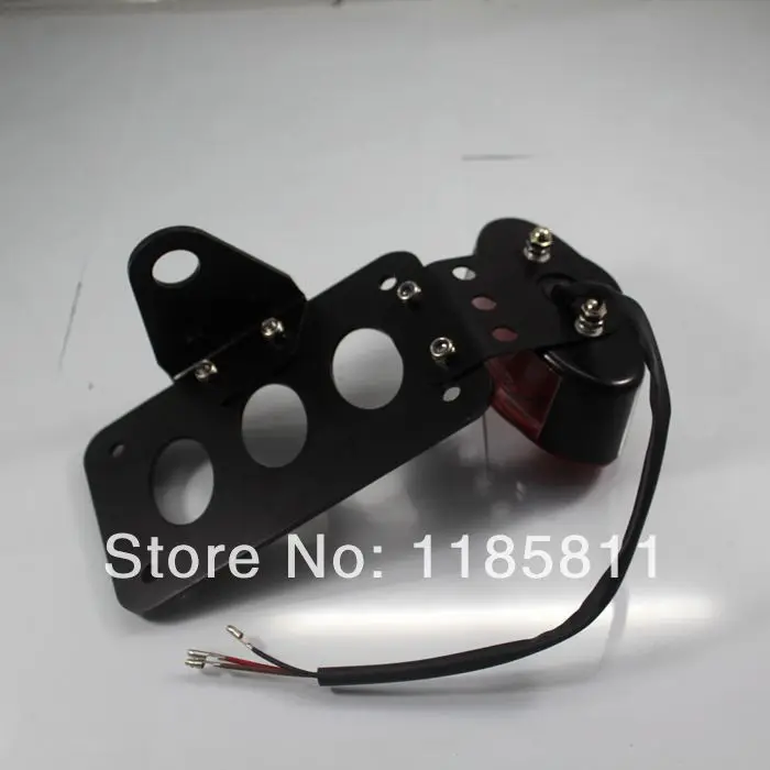 Черный боковой кронштейн для заднего фонаря номерного знака Harley sportster Honda CB750 Hawk