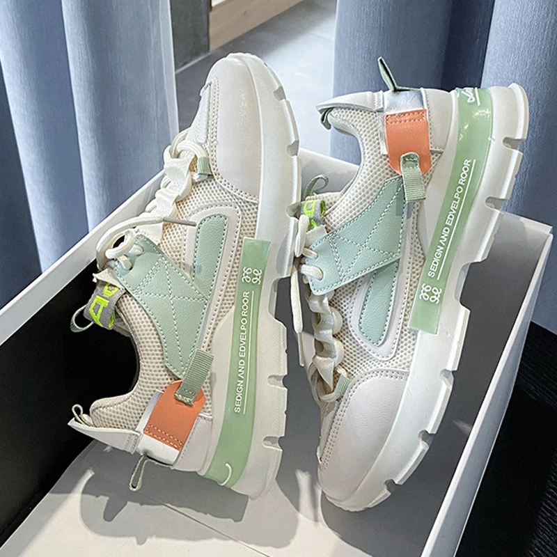 Xiaying Smile NEW Autumn basic style women Running shoes lace up sport shoes outdoor jogging walking shoes comfortable sneakers