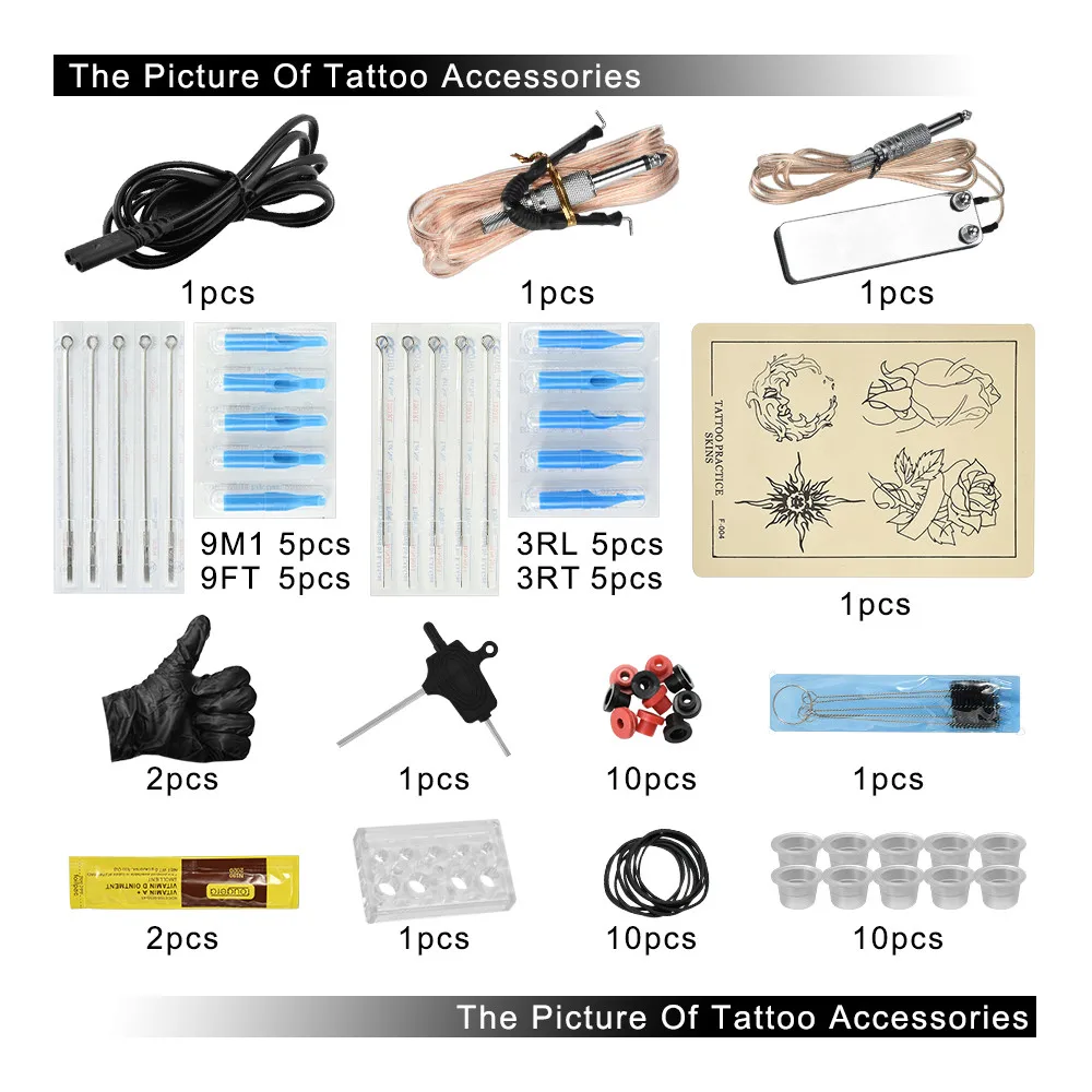 Роторная машина для татуажа шейдер и лайнер разные наборы тату пистолета набор
