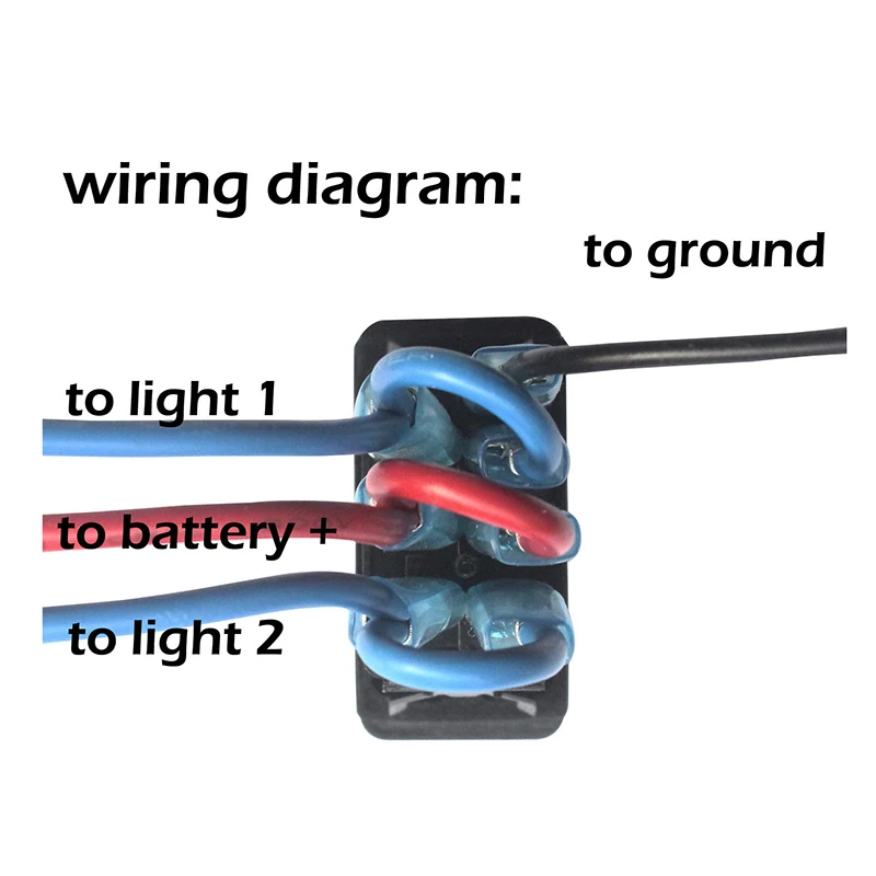 Кулисный Переключатель BATT1 BATT2 7 Pins ON/OFF/ON DPDT с голубым светодиодом 12 В 24 для NARVA ARB