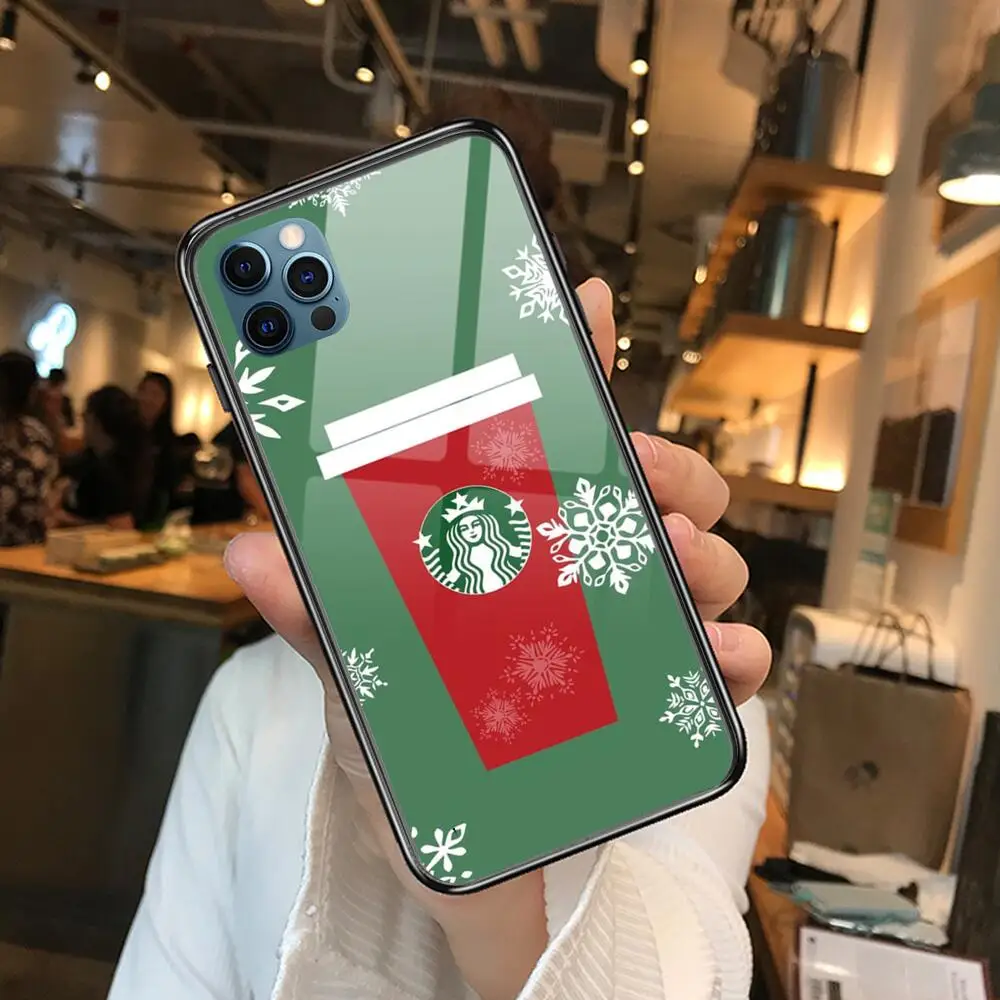 

Star Coffee BUCKS Anime Style Phone Case cover For iphone 12 pro max 11 8 7 6 s XR PLUS X XS SE 2020 mini black cell shell