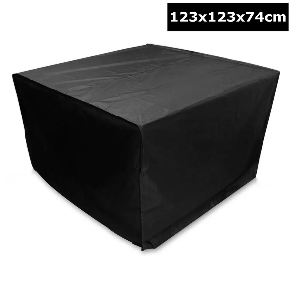 M(123x123x74cm) Мебель пылезащитный чехол 210D Оксфорд Водонепроницаемый Дождь Снег Открытый сад патио защитный чехол для дивана ротанга Органайзер в форме куба стул - Цвет: M(123x123x74cm)