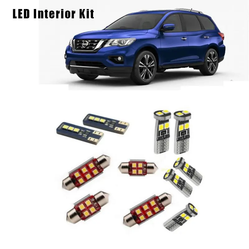 

Для Nissan Pathfinder R50 R51 R52 1996-2020 автомобиль Canbus Светодиодные лампы для интерьера Внутренняя купольная Карта Чтение багажника свет авто комплект