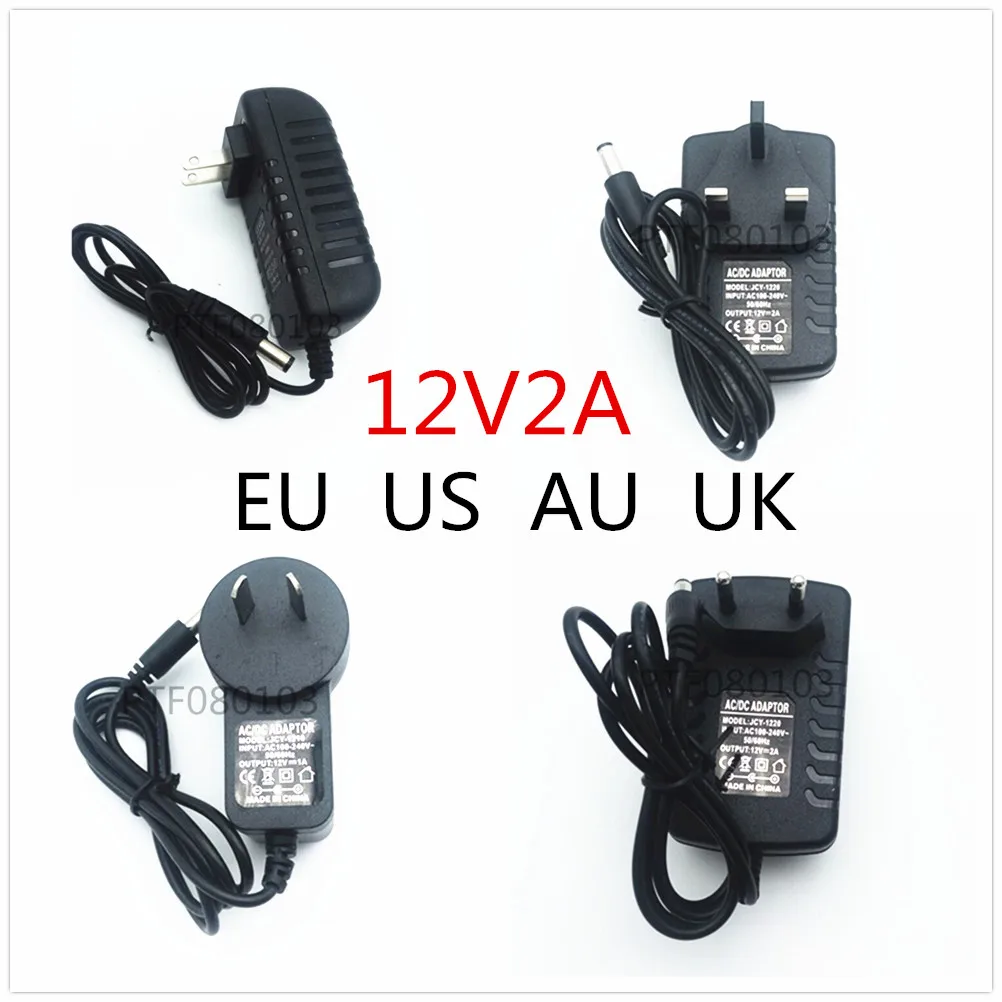 

DC 12V Power Adapter AC 110V 220V Switching Power Supply 1A 2A 3A 5A 6A For LED Strips Lights EU / US / AU / UK Plug Charger
