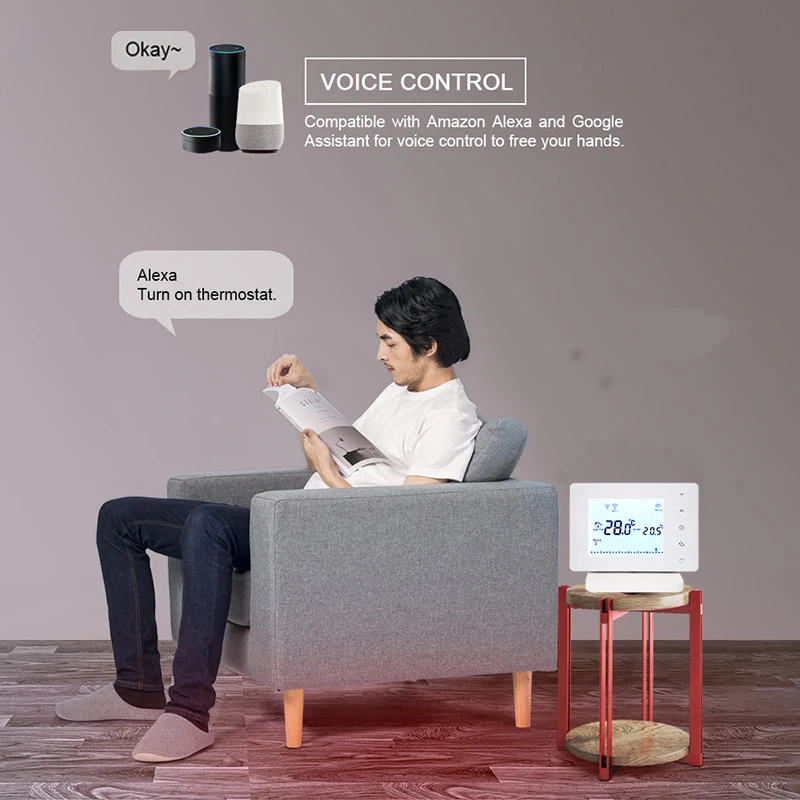 WiFi& RF беспроводной Комнатный Термостат Программируемый Регулятор температуры Газовый Котел Отопление дистанционное управление контроль температуры Лер