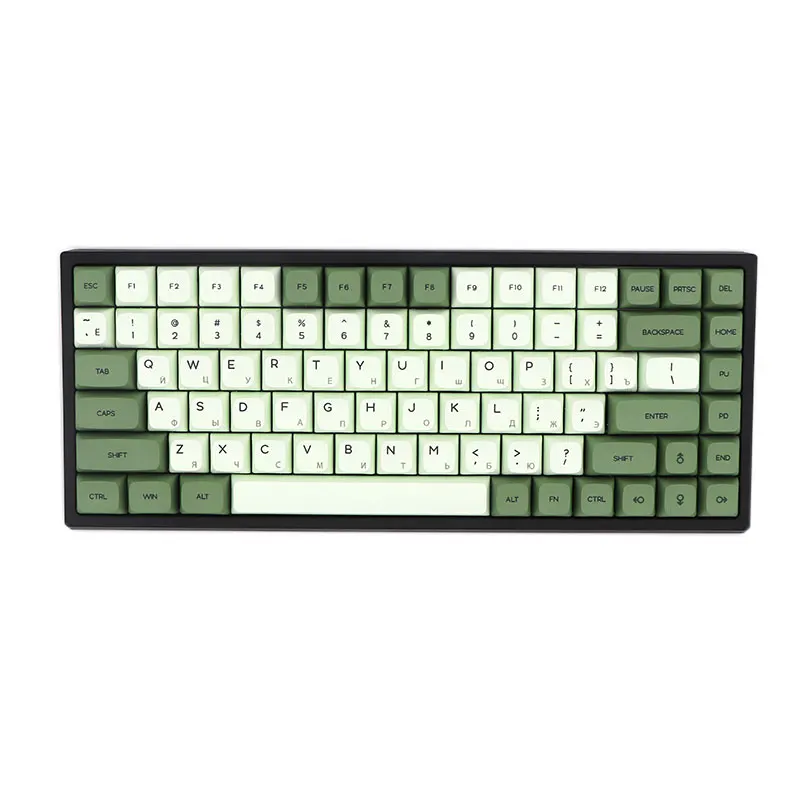 Keypro маття зеленый Ethermal краска сублимационные шрифты PBT keycap для проводной USB
