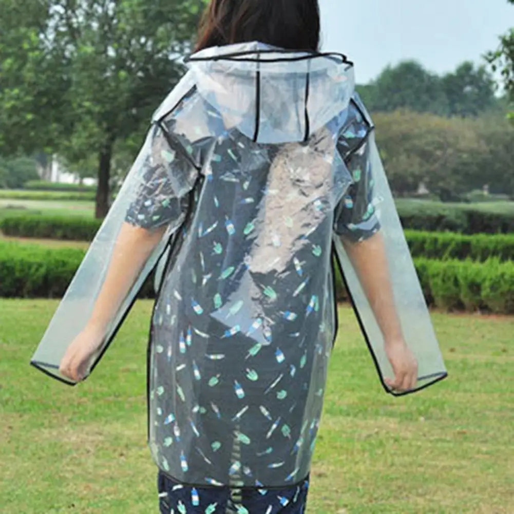 

Waterproof Skin Friendly Transparent Waterproof Unisex Raincoat for Travel