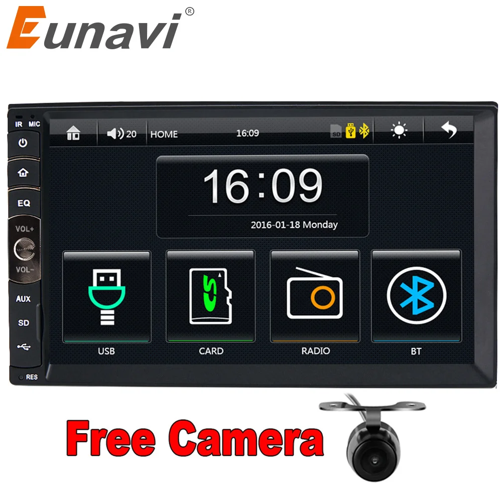 Автомагнитола Eunavi 2 DIN с сенсорным экраном GPS MP3 mp5 usb sd Bluetooth | Автомобили и