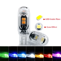 4pcs car durable led t10 width light with lens modified universal plug for daytime running lights running lights