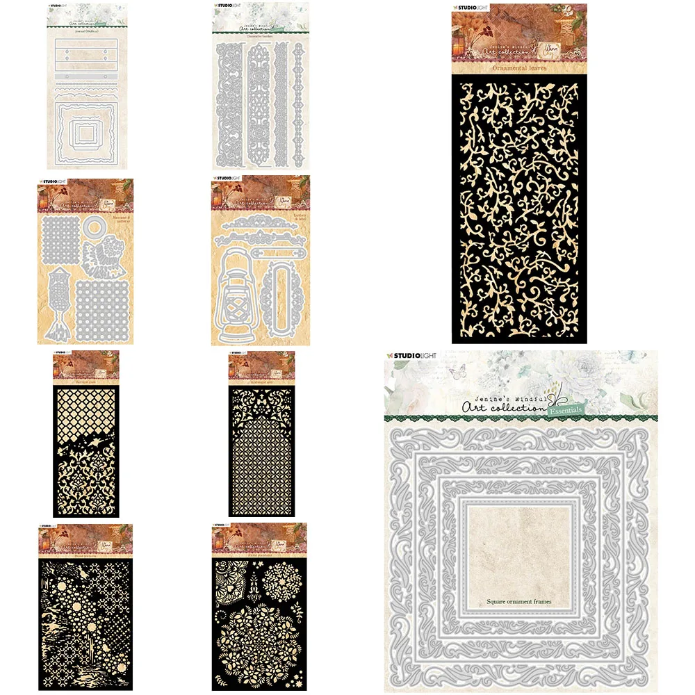 

Macrame Patterns Frames Decor Borders Metal Die Cuts Embossing Folders Arabesque Arch Diy Scrapbooking Coloring Layering Stencil