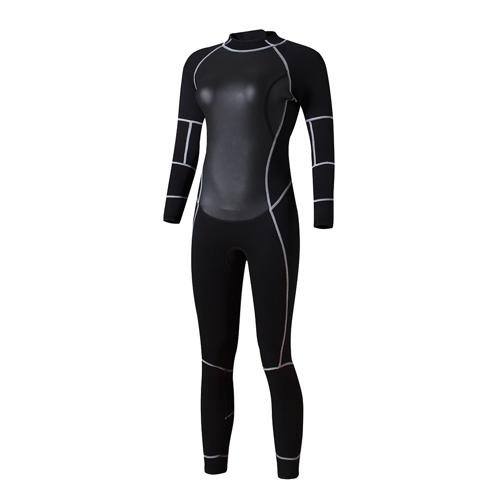 

Lady Long sleeves Full Suit Diving Wetsuit 3mm Neoprene Thickness Swimming Snorkeling Suit