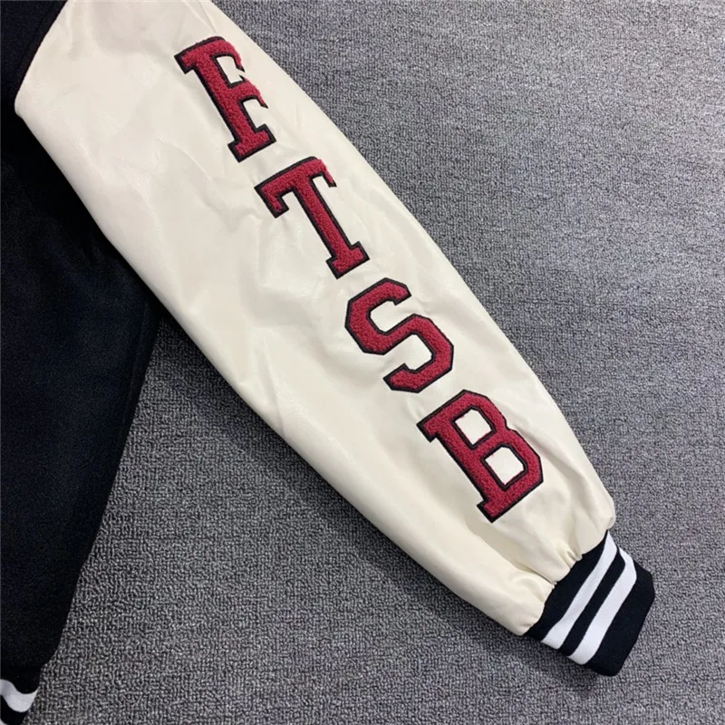 

2021AW Embroidery Kanye Lover Varsity Baseball Jacket Men Women 1:1 High-Quality Coat Heavy Fabric Jackets