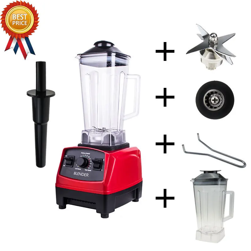 blade drive tool jar Сверхмощный коммерческий блендер, 2200 Вт, без бисфенола, встроенный таймер, Миксер для еды, профессиональная соковыжималка, машина для приготовления смузи и супов - Цвет: blade drive tool jar